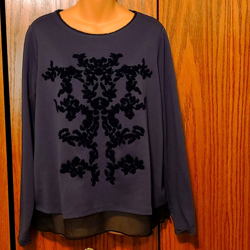 Simply Vera Wang Jersey Pullover